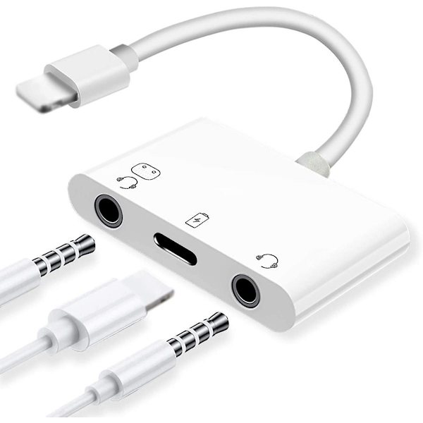 3,5 mm dobbel hodetelefon splitter for iPhone/iPad