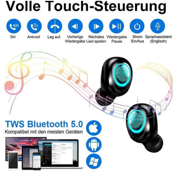 Bluetooth 5.0 Urheilulliset Langattomat In-ear Kuulokkeet Bluetooth Kuulokkeet 120h