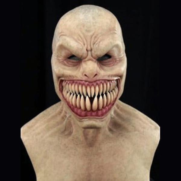 Wearable Horror Cracktooth Demon Latex Headgear Halloween Darkness Face-cover For Party Bar And Film Short Big Teeth1