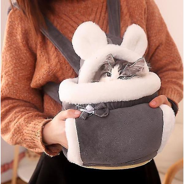 Cat Pet Portable Outing Backpack grey M