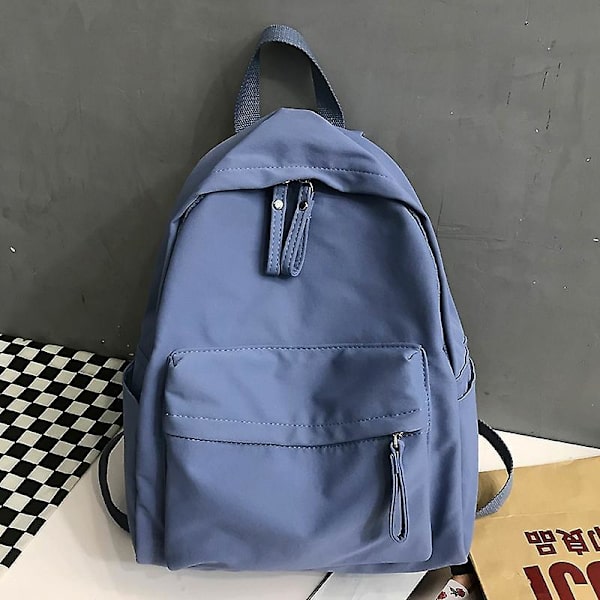 Backpack Canvas Women Backpack Anti-theft Shoulder Bag School Bag For Teenager Girls School Backapck Female Blue