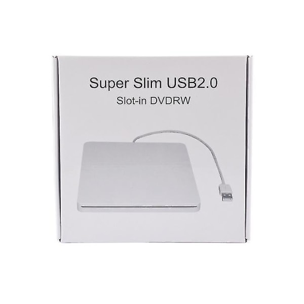 Usb2.0 External Dvd Drive Cd Disc Mobile Drive Combo Macbook Windows Silver