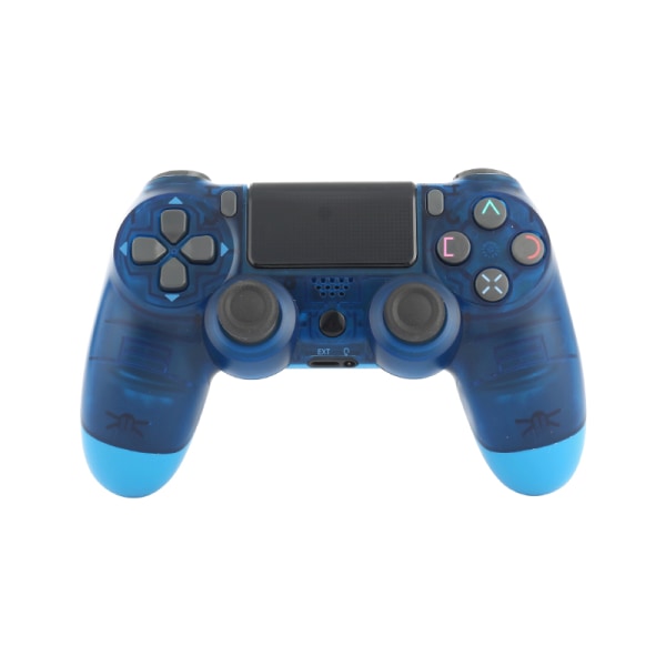Wireless Game Controller Compatible With Ps4/ Slim/pro Console Transparent Blue