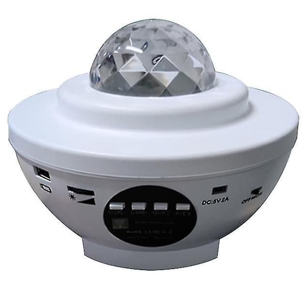 Star Projector Light Smart Atmosphere Light Voice Control Night Light USB LED(White)