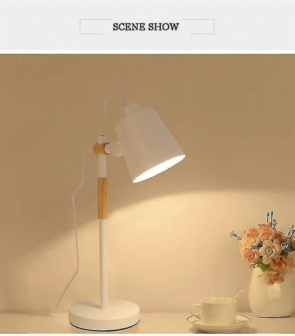 Moderne LED Skrivebordslampe justerbar Bordlampe (Hvit)