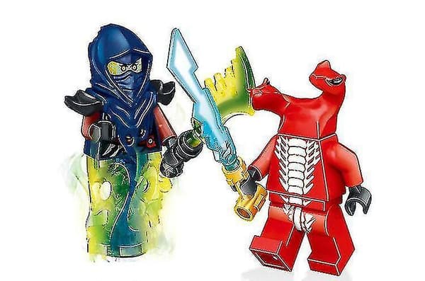 Phantom Ninja Building Blocks Minifigure Ninja Vs. Snake 24 Puzzle Assembled Building Block Toys