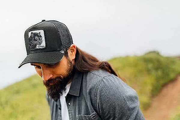 Animal Black Panther Mesh Cotton Baseball Cap Trucker Cap Panther Black