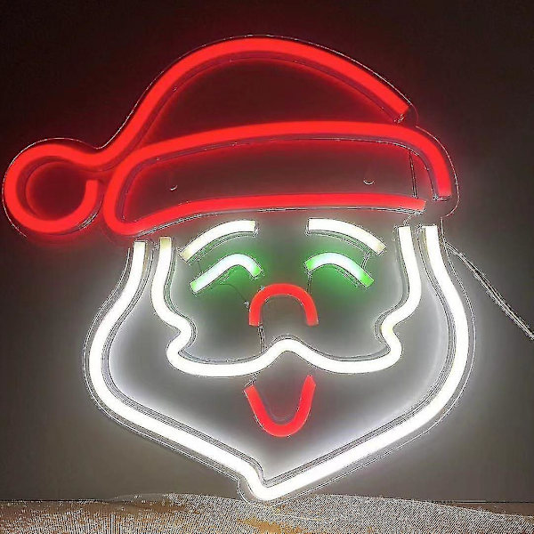 Julenissen LED Skrivebord, USB Lading Klapplampe, Silikon Nattlys, Varmt Lys