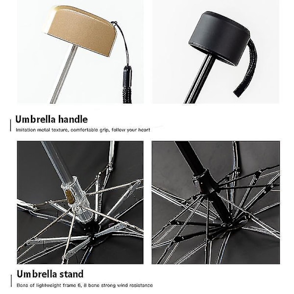 Mini Lomme 5 Foldbar Solskærm Solrig Paraply Regn Kvinder Solbeskyttelse Bali 8k