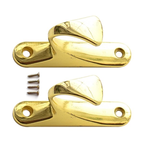 2pcs Curtain Hooks Simple Exquisite Small Multifunctional Home Curtain Holdbacks Drapery Tiebacks For Home White