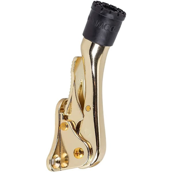 2 stk. 10 cm sparkdørstopper, satengnikkel Gold