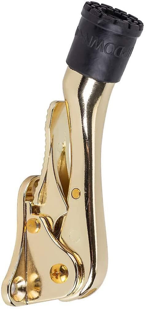 2 stk. 10 cm sparke dørstopper, satineret nikkel Gold