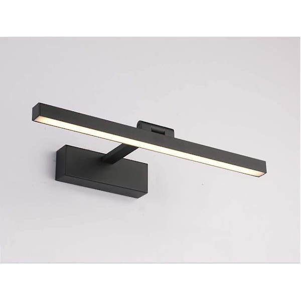 Sunrain Led Bathroom Light,, Mirror Cabinet Lamp, Adjustable Angle Wall Lamp, (black / Warm White)