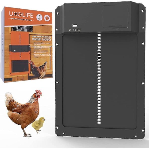 2022new Automatic Chicken Coop Door  plastic Door Light Sensing Chicken Coop Door  Coop Door Multi-modes Automatic Chicken Door -