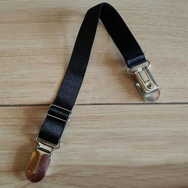 Dame Metall Strømpebånd Klips Stropp Lårhøye Strømper Benholder Belte Black 1PC