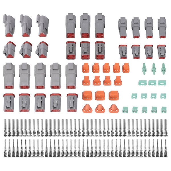 140pcs Deutsch Dt Series Waterproof Wire Connector Kit With Pins Box