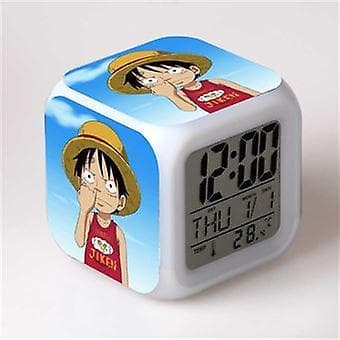 Herätyskello lapsille | Led | Monivärinen monitoimikello | One Piece 37