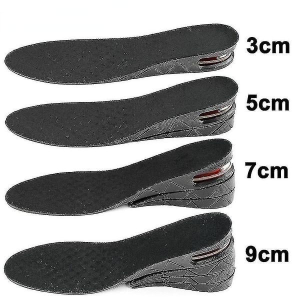 Näkymätön pohjallinen korkeuden lisäämiseen, 3 cm:stä 9 cm:iin, korottava tyyny, säädettävä 5CM