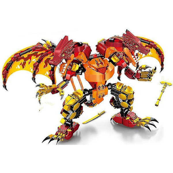 718pcs Sea Ocean Ninja Dragons Fire Dragon Knight Model Kai Jay Figures Building Blocks Kids Toys Bricks Gift For Children Boys NO BOX