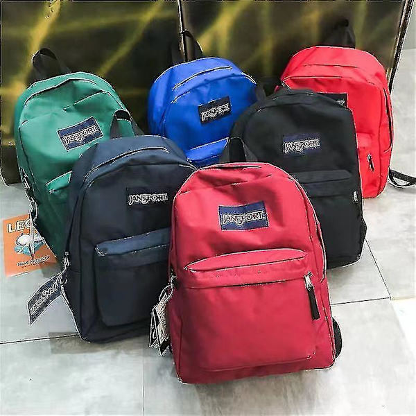 Jansport Superbreak Klassisk Ryggsekk For Kvinner Menn Glidelås Ryggsekk For Skole Arbeid Reise Leopard Print