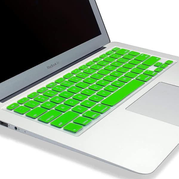 Macbook Keyboard Cover Compatible With Older Version Macbook Pro 13, 15, 17 Inch Green