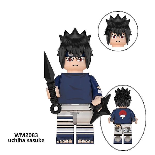 8pcs Naruto Series Children's Assembled Building Block Minifigure Toys