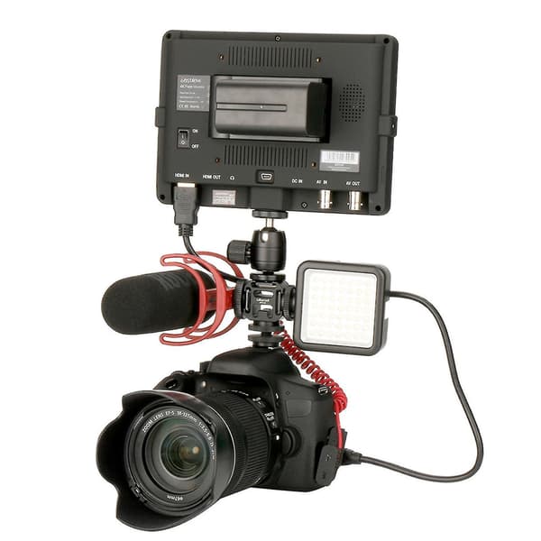Ulanzi Pt-3s Universal Triple Cold Shoe Mount Bracket Adapter Vlog Accessories