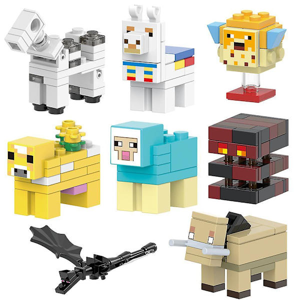 8 stk. Figursæt Minifigurer Børnelegetøj Fødselsdagsfestgaver til voksne og børn Drenge Piger