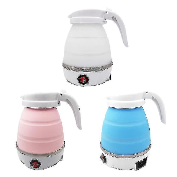 Travel Foldable Electric Kettle Portable Silicone Storage Collapsible Heating Boiler