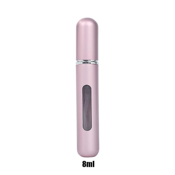 8ml Portable Mini Refillable Perfume Bottle With Spray 8ml matte pink