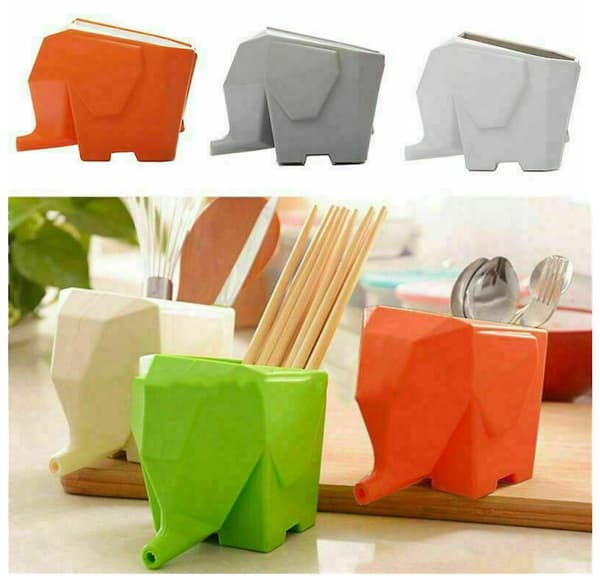 Cutlery Drainer Dryer Tableware Drainer Drain Rack Toothbrush Holder White
