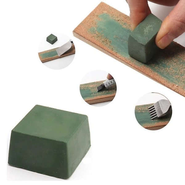 Slipe Metall Poleringspasta Grønn Polerings Buff Green 3x3x2cm