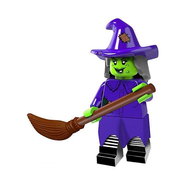 10 Halloween Building Blocks Minifigure Pumpkin Ghost Skeleton Vampire Little Zombie Zombie Assembling Building Block Toy