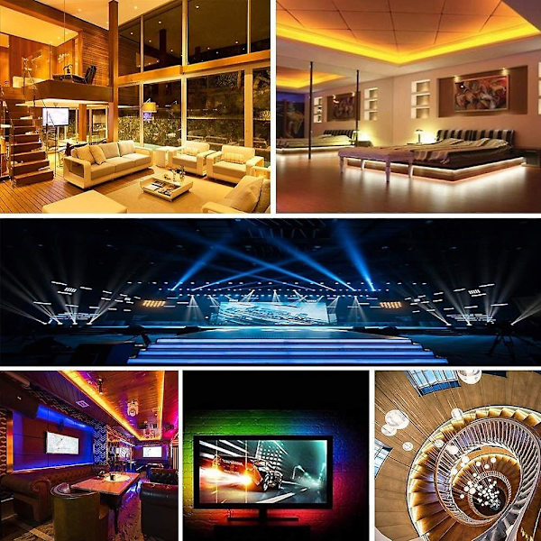 Tira Luz Led Bluetooth 10m (2x5m) 300 Led Remote Control App