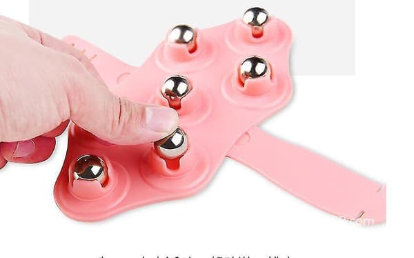Hand Held Massage,massage Tool With Roller Ball Massager Essential Oils White