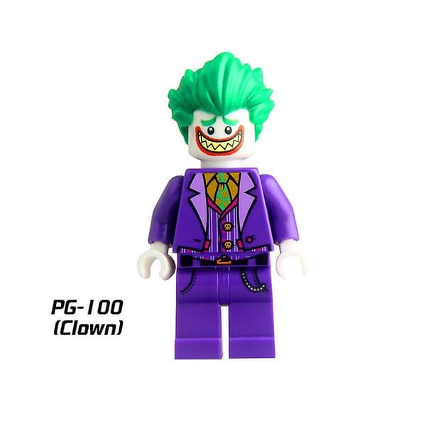 8pc Superhero Building Block Doll Educational Toy