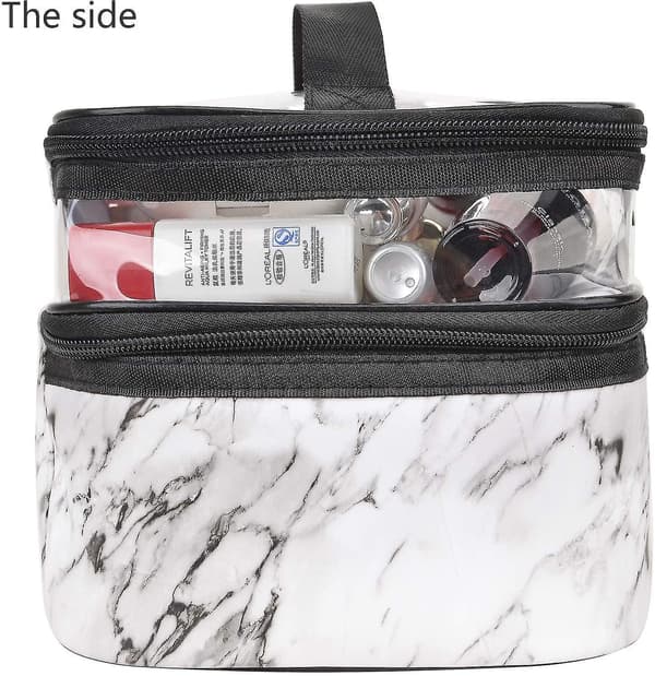 Makeup Tasker Rejse Kosmetiktasker Dobbelt Lag Makeup Organizer Toilet Tasker