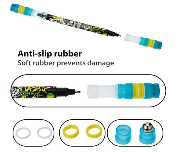 Spinning Pen Rolling Finger Rotating Pen Non Slip Coated COLOR 1