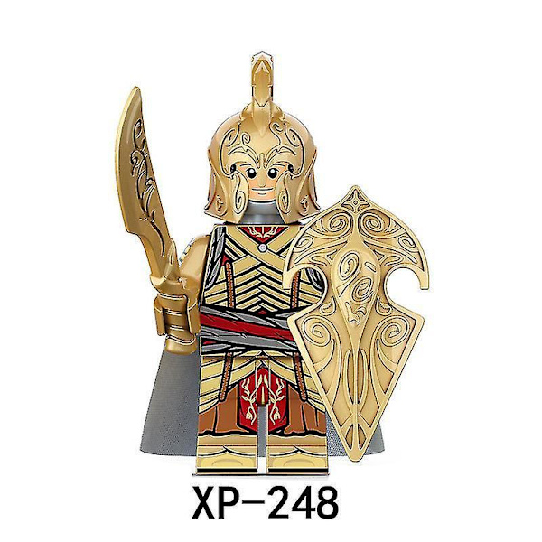 8pcs Magic Ring Ring King Building Block Noldor Elf Warrior Medieval Soldier Building Block Minifigure