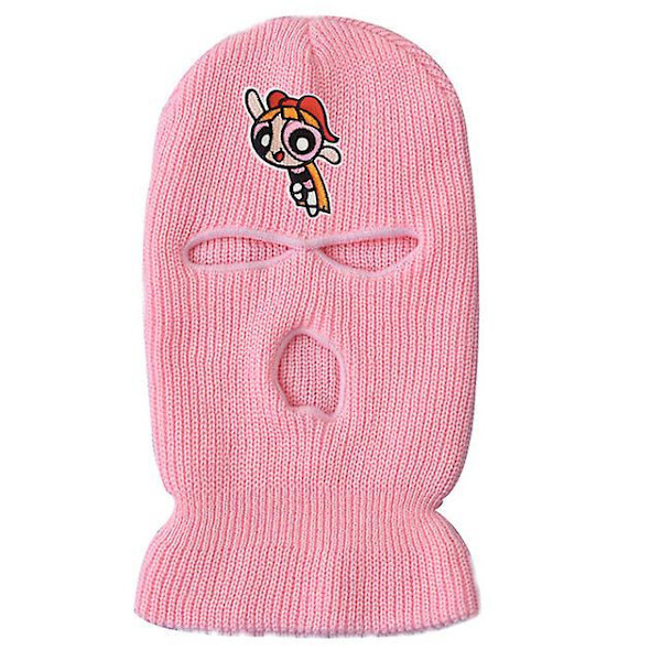 Neon Maski Talvisuoja 10 Väriä Halloween Hattu Juhliin Moottoripyöräilyyn Pyöräilyyn Hiihtoon Pink-K