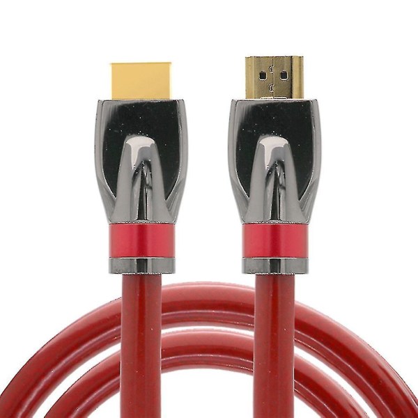Doonjiey 0,5 m/1 m/1,8 m kullattu johto 8k nopea Uhd 3D HDMI-yhteensopiva kaapeli Hdtv:lle 1M