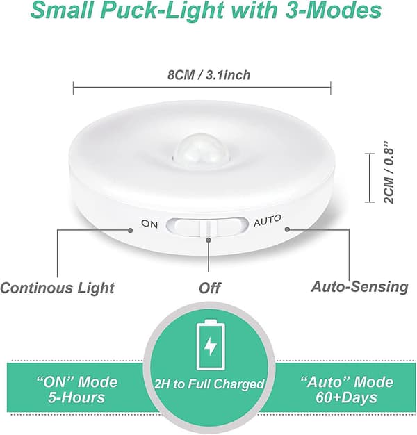 Auto Led Night Light, 3 Modes (auto/on/off), Usb Charging Light [energy Class A+++] (3pcs)