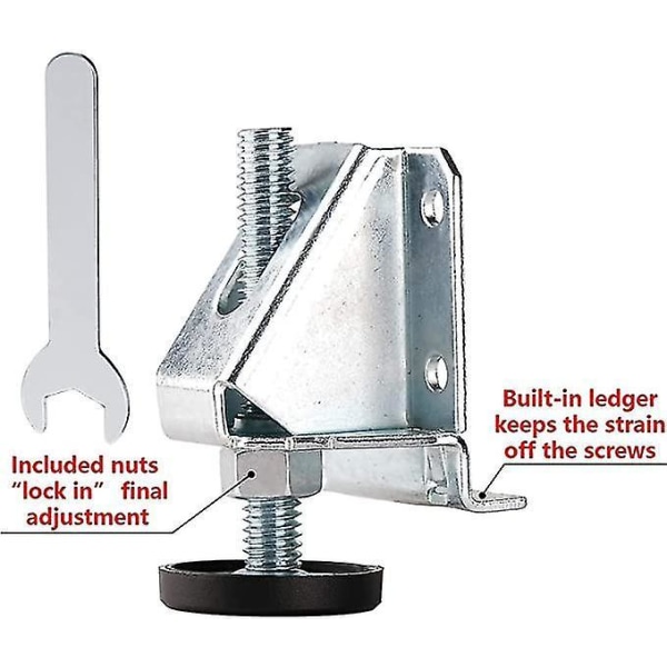 Heavy Duty Leveling Feet Furniture Levelers Adjustable Table Leg Leveler Workbench Leveling Feet For Furniture,table,cabinets, Workbench,shelving Unit