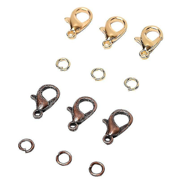 960pcs Jewelry Making Lobster Clasp Hooks Jump Ring For Necklace Bracelet Diy