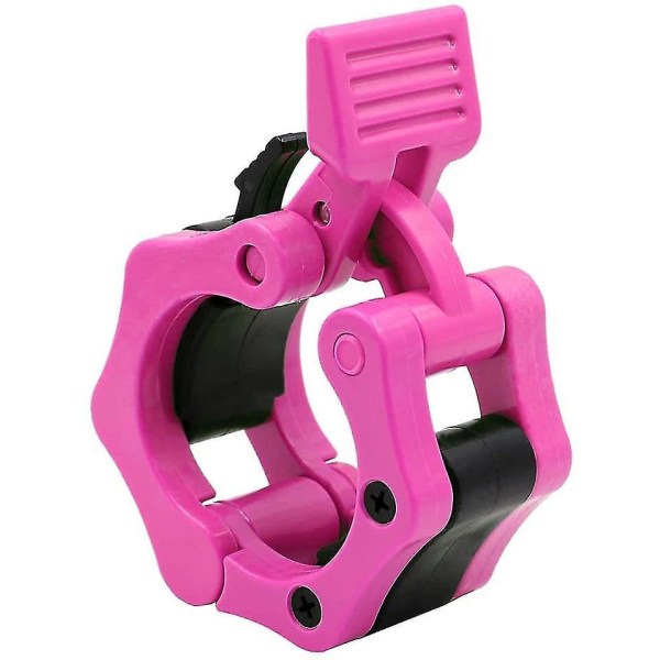 Weight Bar Collars, Locking 2 Inch Barbell Clamps Pink