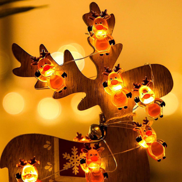 Christmas Decoration Lights Snowman Santa Claus Decoration Light String Led Copper Wire Light String