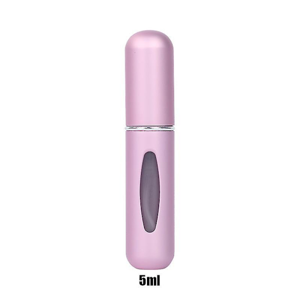 8ml Portable Mini Refillable Perfume Bottle With Spray 5ml matte pink