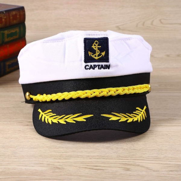 Hat Hugh Kaptajner Mænd Til Kaptajn Sømand Søfolk Kaptajner Hatte Kostume Kaptajn Hat Sømand Hat Båd Skib Hat Marine Admiral Hue Kaptajn Kostume Hat Hue