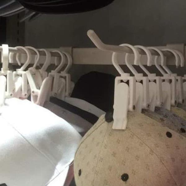 20pcs Single Metal Clip Coat Hangers Clothes Peg white