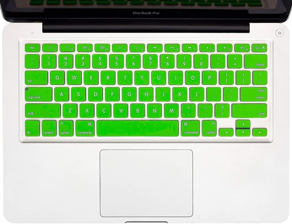 Macbook Keyboard Cover Compatible With Older Version Macbook Pro 13, 15, 17 Inch Green